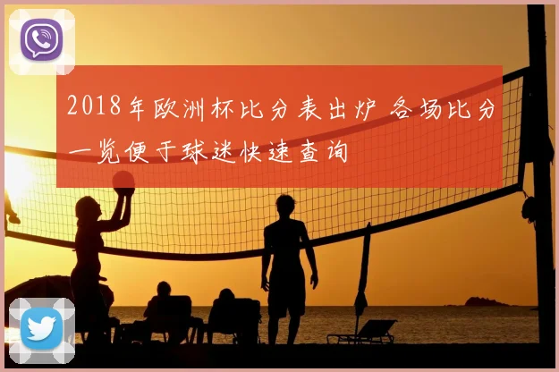 2018年欧洲杯比分表出炉 各场比分一览便于球迷快速查询