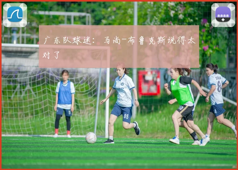 广东队球迷:马尚-布鲁克斯说得太对了